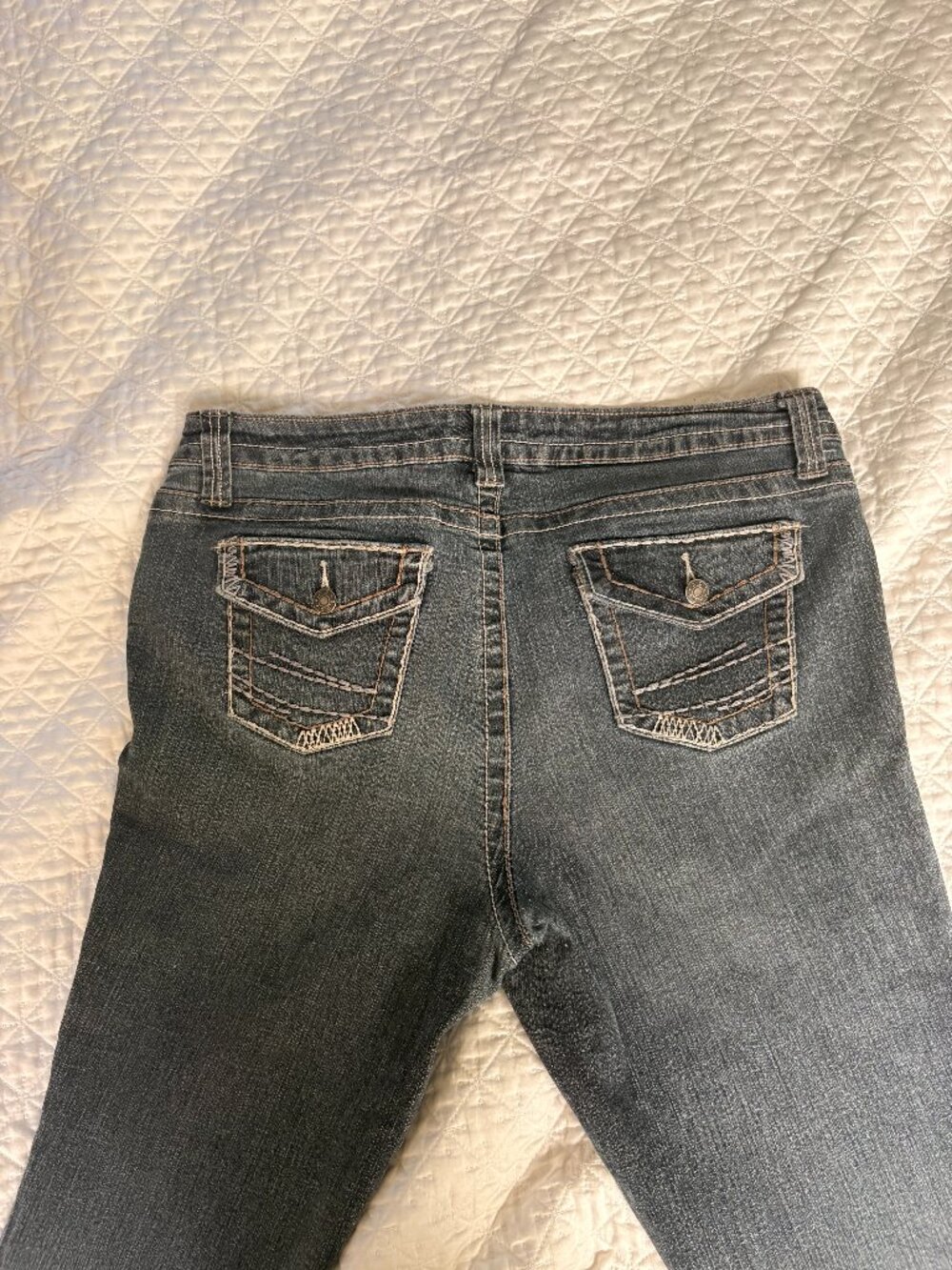 A.n.a.  Petite Modern Fit Dark Wash Jeans